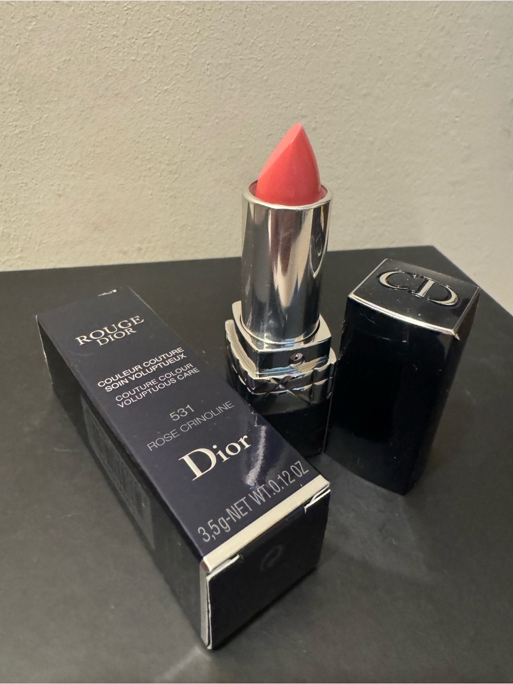 NIB Dior Rouge Lipstick 531 Rose Crinoline 2014 Spring Trianon Collection RARE